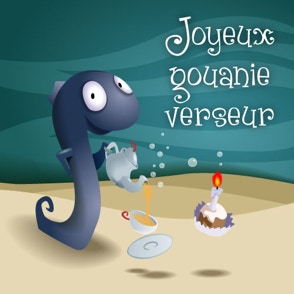 Joyeux gouanie verseur