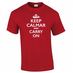 T-Shirt Dames Keep calmar and carry on