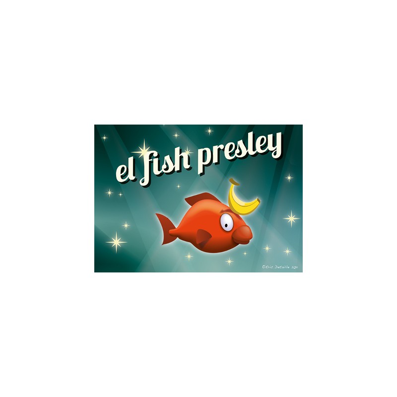 Carte postale El fish Presley