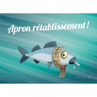 Carte postale Apron rétablissement