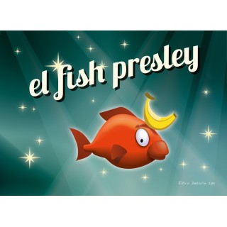 Carte postale El fish Presley