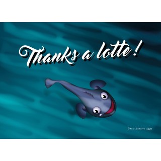 Carte postale Thanks a lotte
