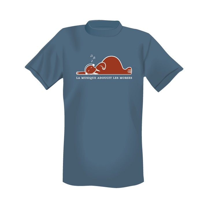 T-Shirt Dame La musique adoucit les morses