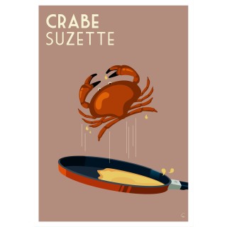 Affichette Crabe Suzette