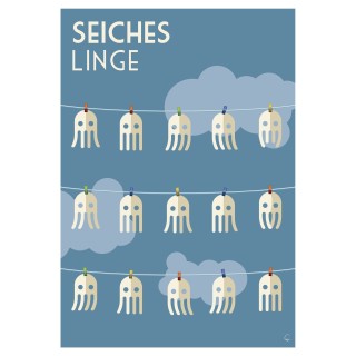 Affiche Seiche linge