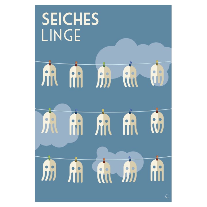 Affiche Seiche linge