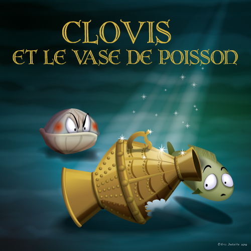 Clovis et le vase de poisson